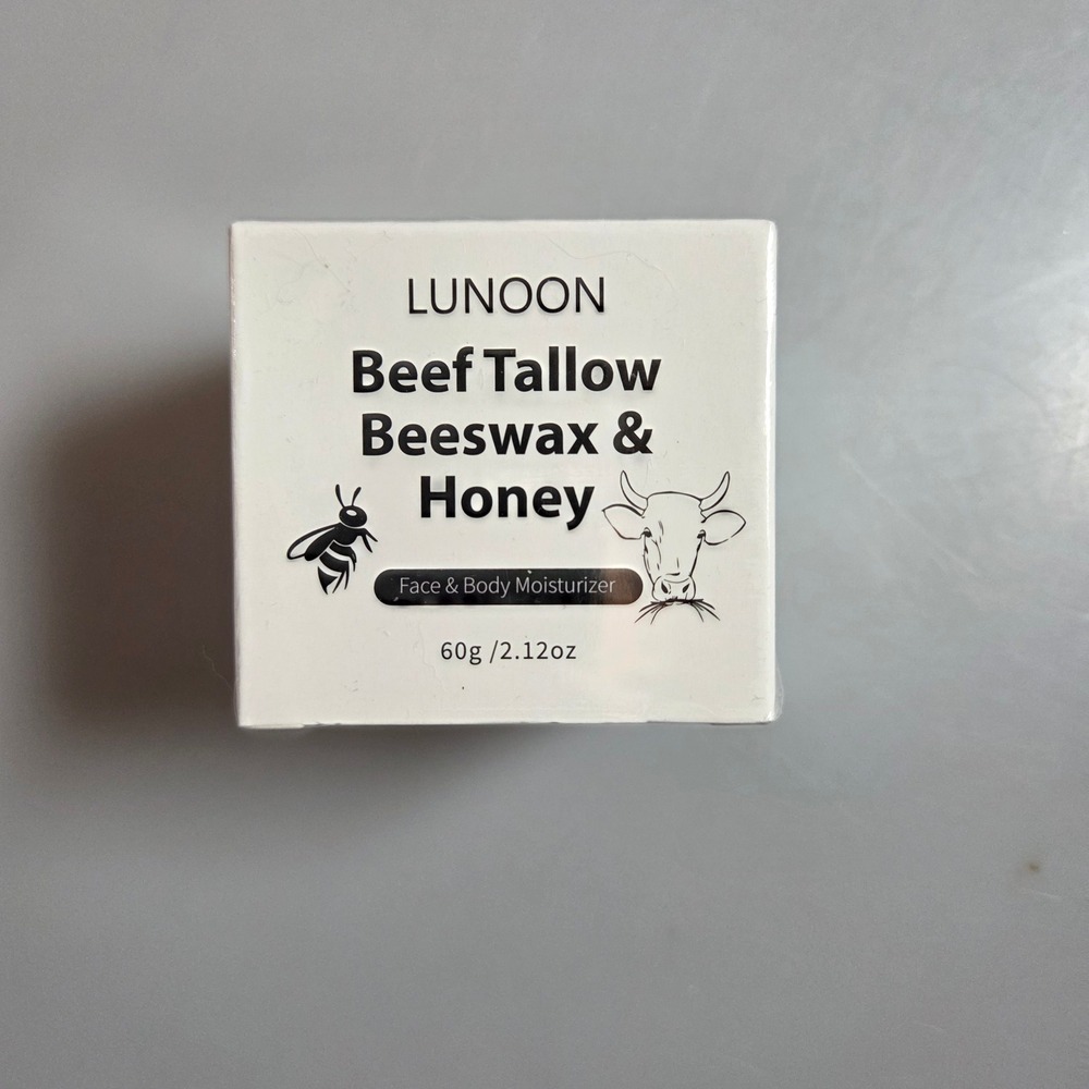Lunoon Beef Tallow Beeswax & Honey Face‎ & Body Moisturizer 60g 2.12oz Cream